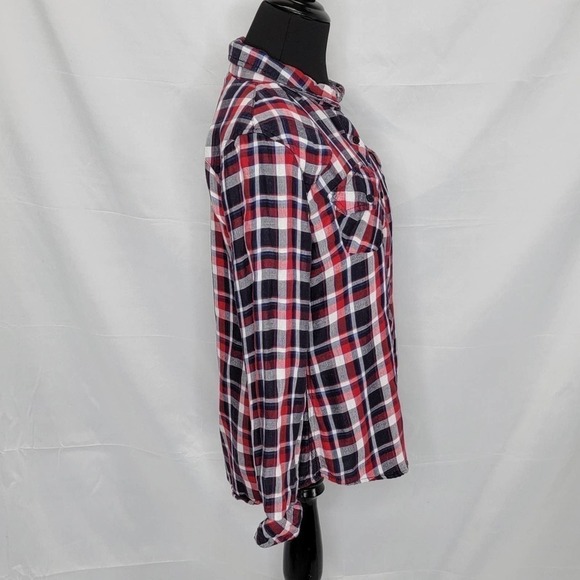 RAILS Long Sleeve Button Up Plaid Collared Blouse - Picture 6 of 11